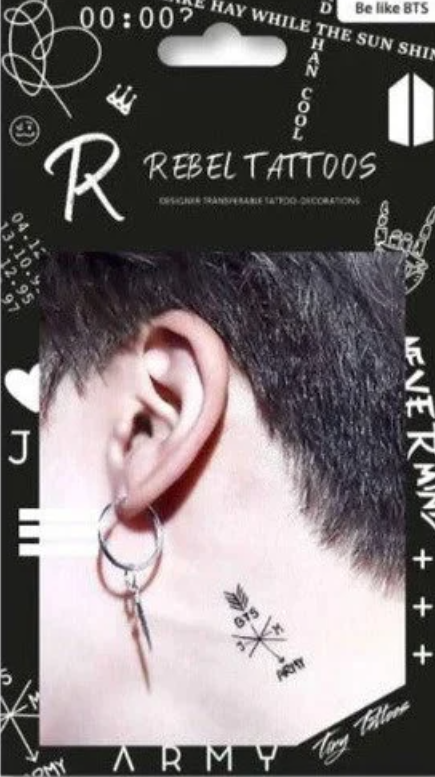 Jung Kook of BTS Temporary Tattoo Set | Bookazine HK