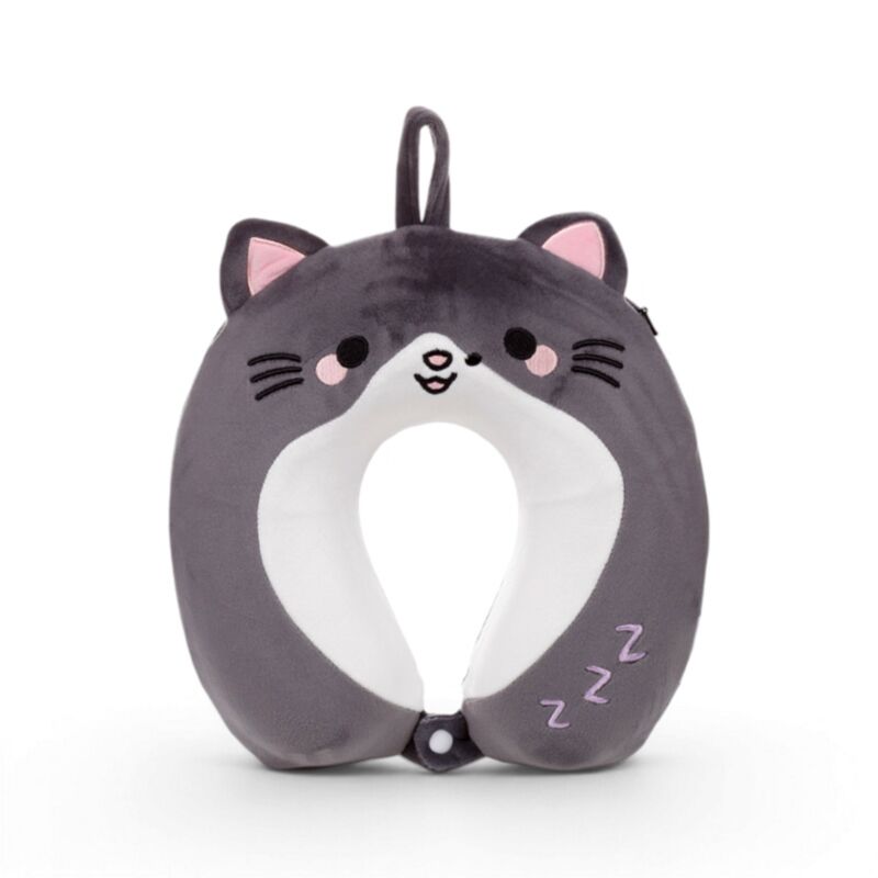 Kids Memory Foam Travel Neck Pillow - Cat | Bookazine HK