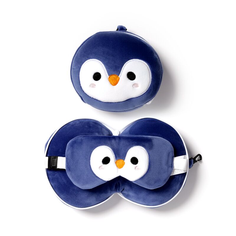 Penguin Kids Travel Pillow & Eye Mask | Bookazine HK