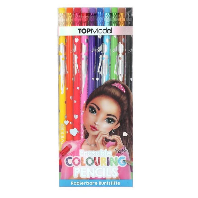 Topmodel Erasable Colouring Pencils 10 Colours | Bookazine HK