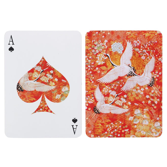 Kimono Cranes Playing Cards