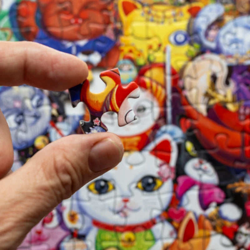 LRP 100pc Mini Puzzle I Love Lucky Cats