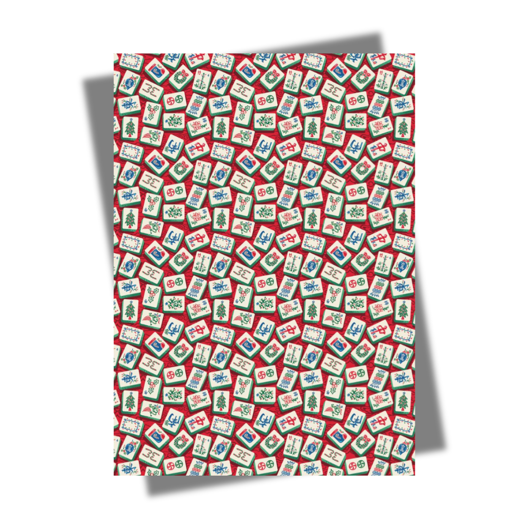 Festive Mahjong Wrapping Paper | Bookazine HK
