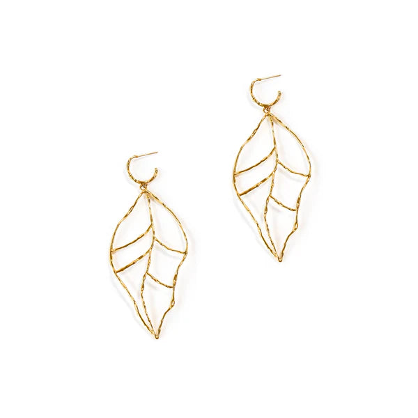 Leaf of Learning Earrings - Gold | Bookazine HK