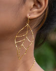 Leaf of Learning Earrings - Gold | Bookazine HK