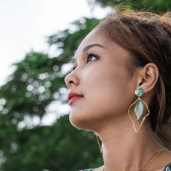 Leaf of Refuge Earrings -  Gold | Bookazine HK