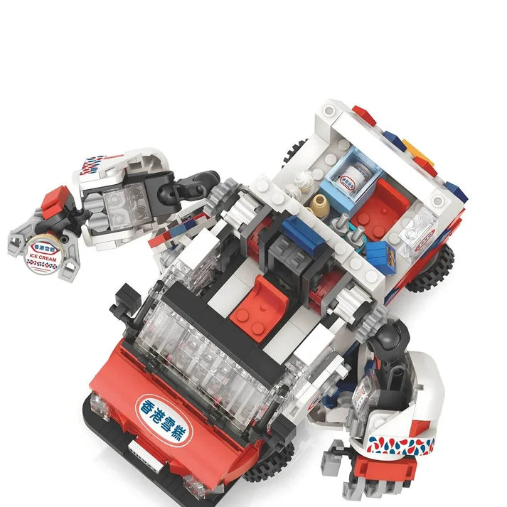 Hong Kong Ice Cream Truck (Music Edition) Building Blocks Robot