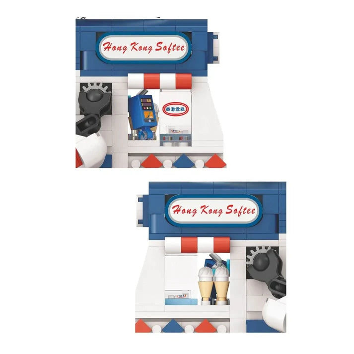Hong Kong Ice Cream Truck (Music Edition) Building Blocks Robot