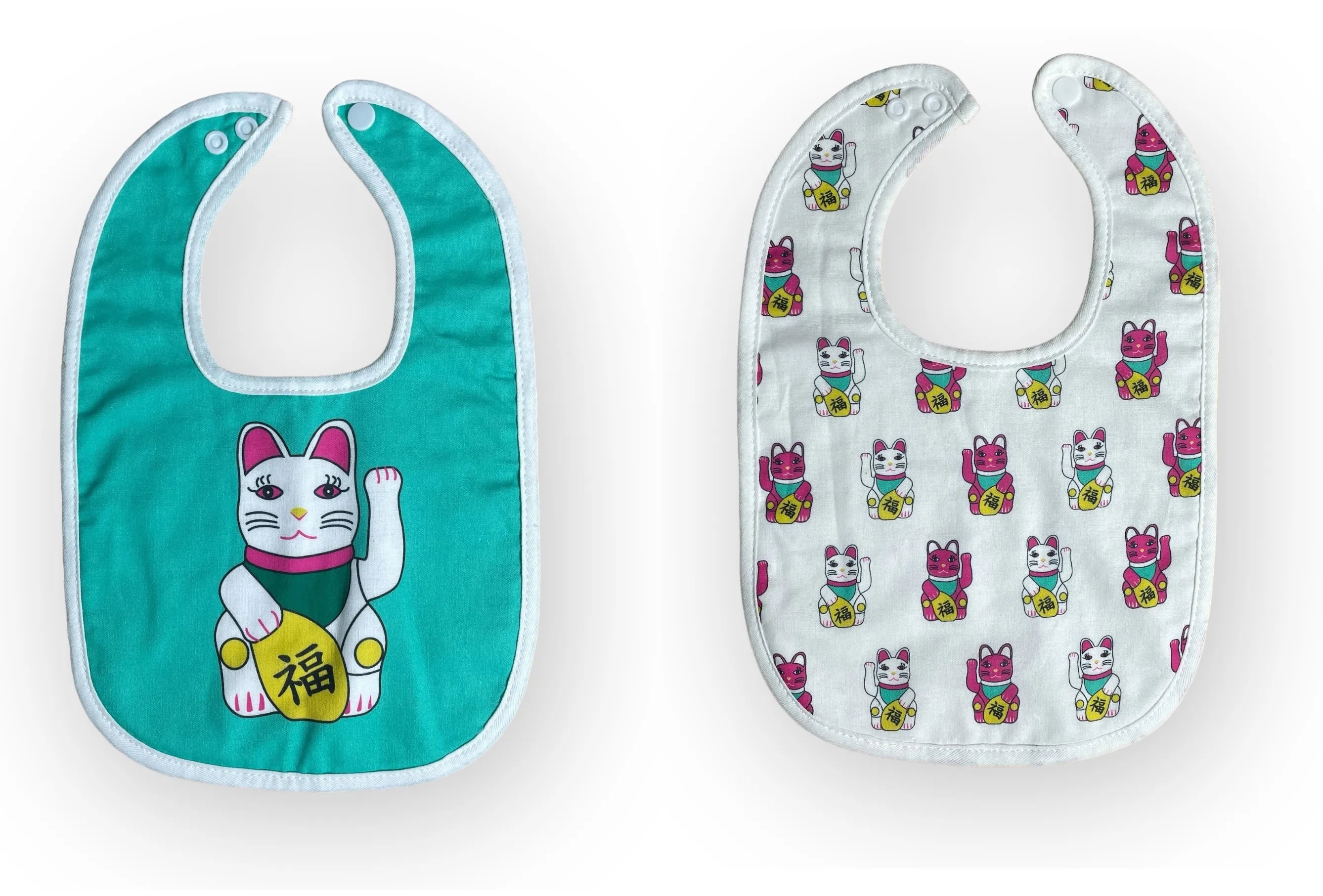 Lucky Cats Baby Bibs Set of 2 | Bookazine HK