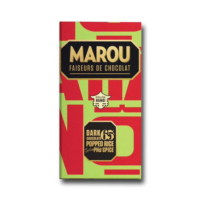 Marou - Ha Noi 65% Dark Popped Rice + Pho Spice 80G