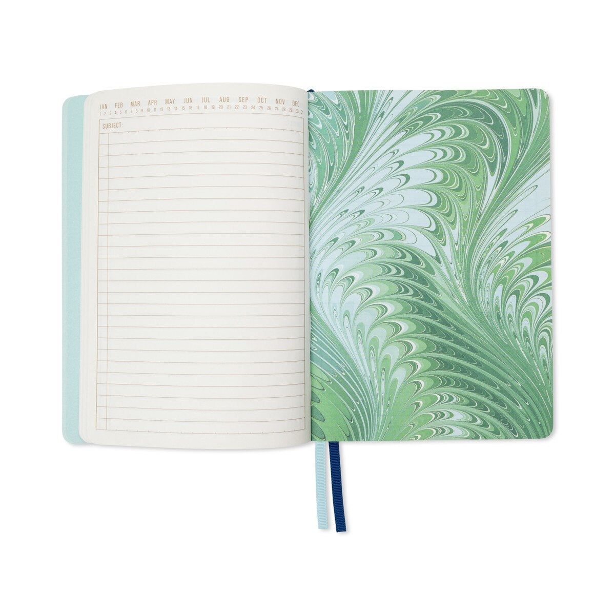Marble Soft Cover Journal - Teal