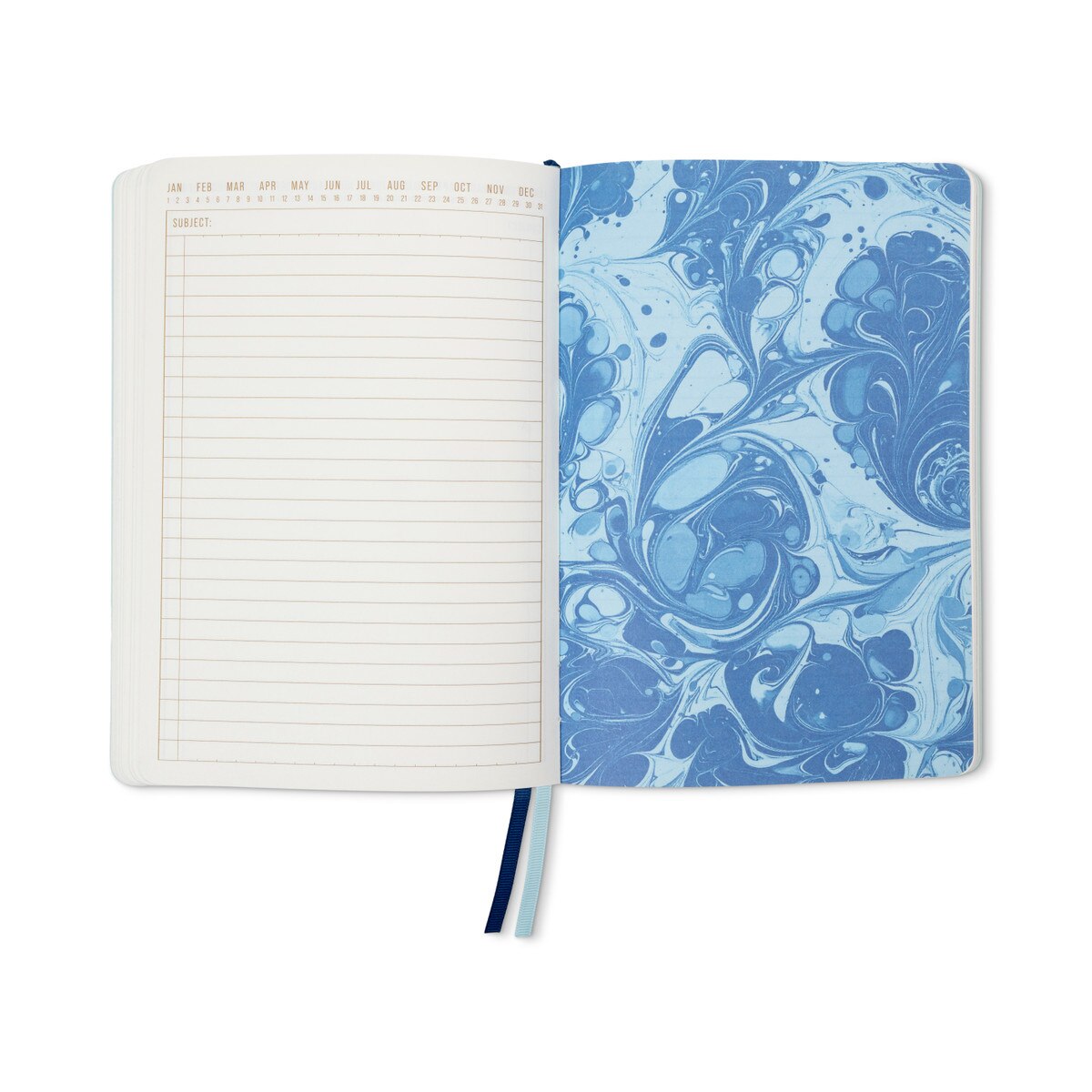 Marble Soft Cover Journal - Teal