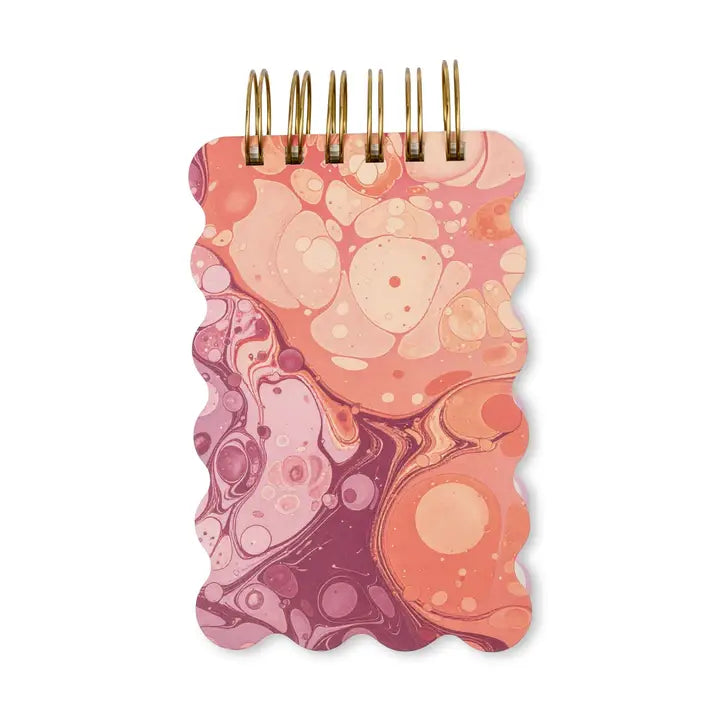 Marble Wavy Notepad - Cherry Peach | Bookazine HK