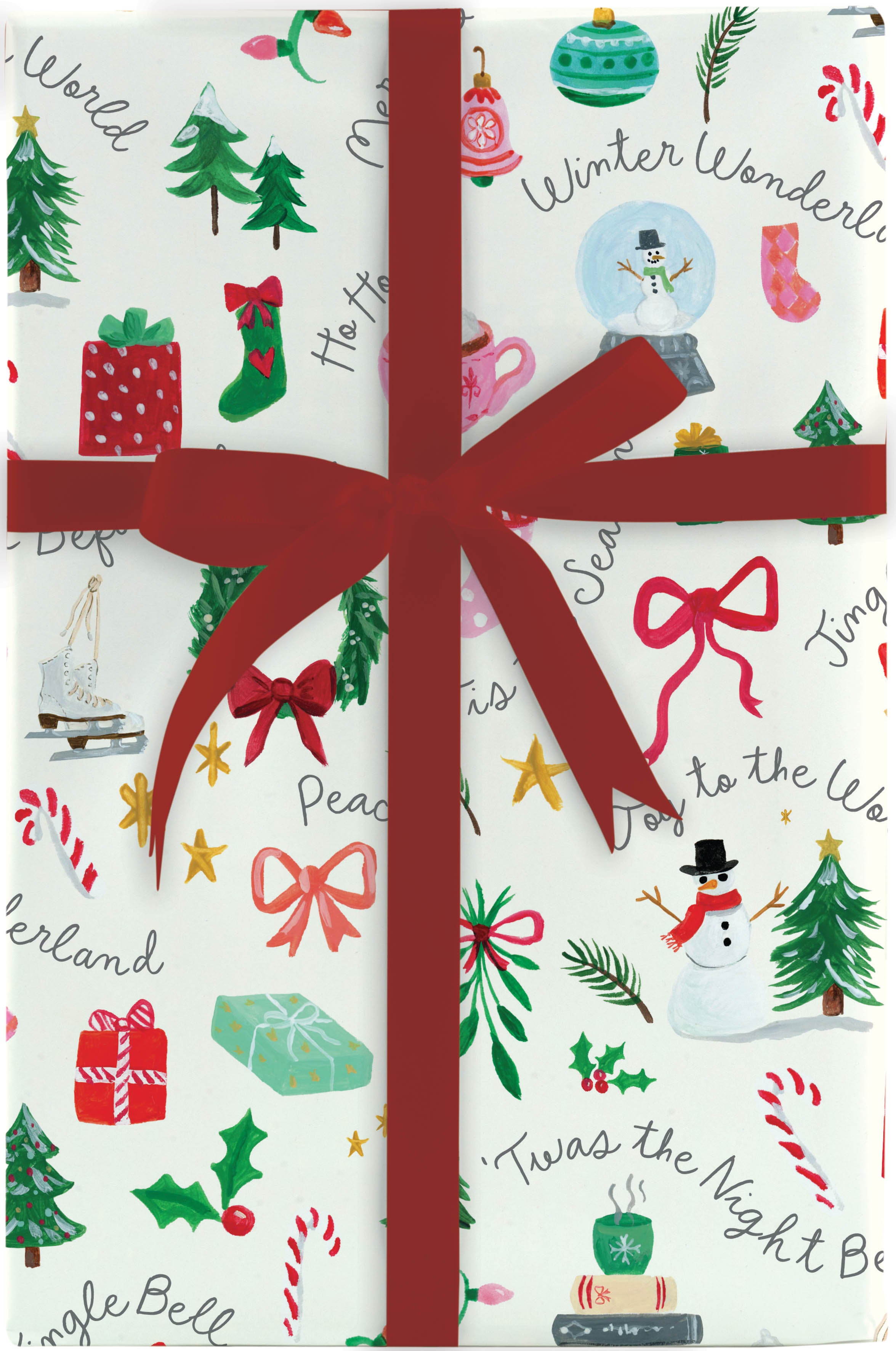 Merry Tiny Tidings Jumbo Gift Wrap 10ft | Bookazine HK