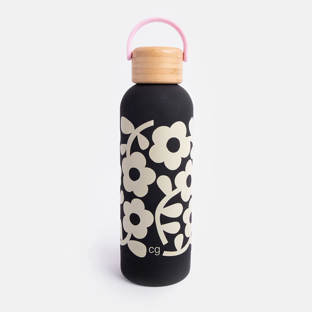 Mono Floral Metal Water Bottle 500ml | Bookazine HK