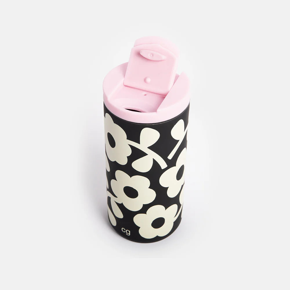 Mono Floral Stainless Steel Travel Mug | Bookazine HK