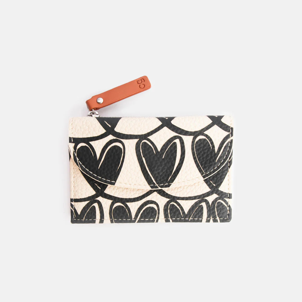 Mono Looped Hearts Card Holder Coin Purse | Bookazine HK