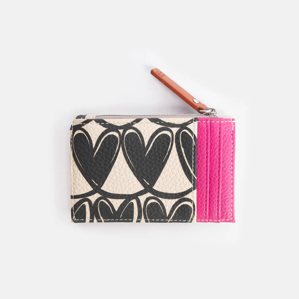 Mono Looped Hearts Card Holder Coin Purse | Bookazine HK