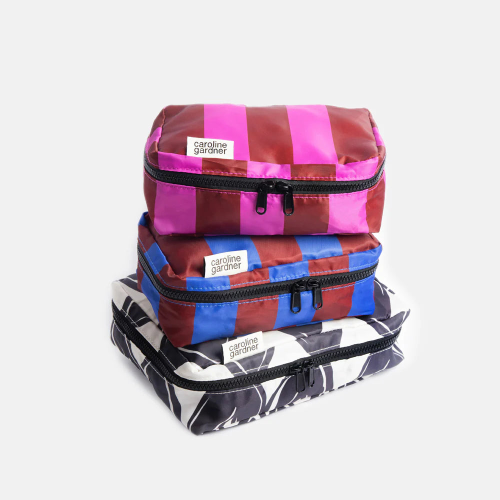 Mono Looped Hearts/Stripes Set of 3 Small Packing Cubes | Bookazine HK