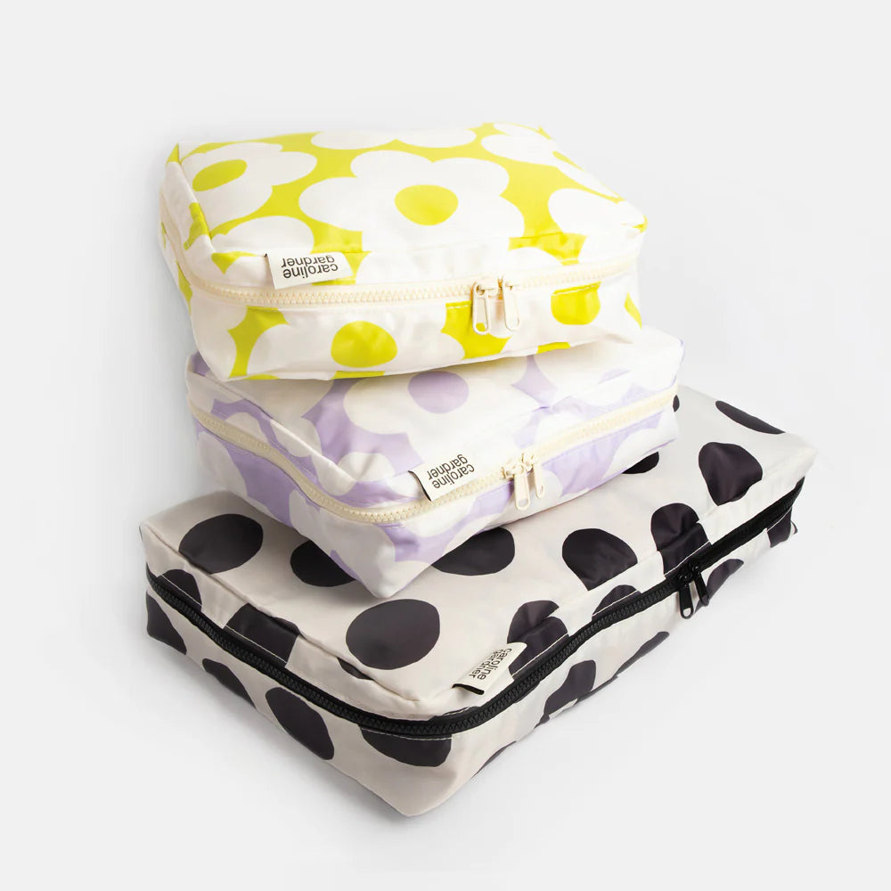 Mono Spot/Flower Set of 3 Packing Cubes | Bookazine HK