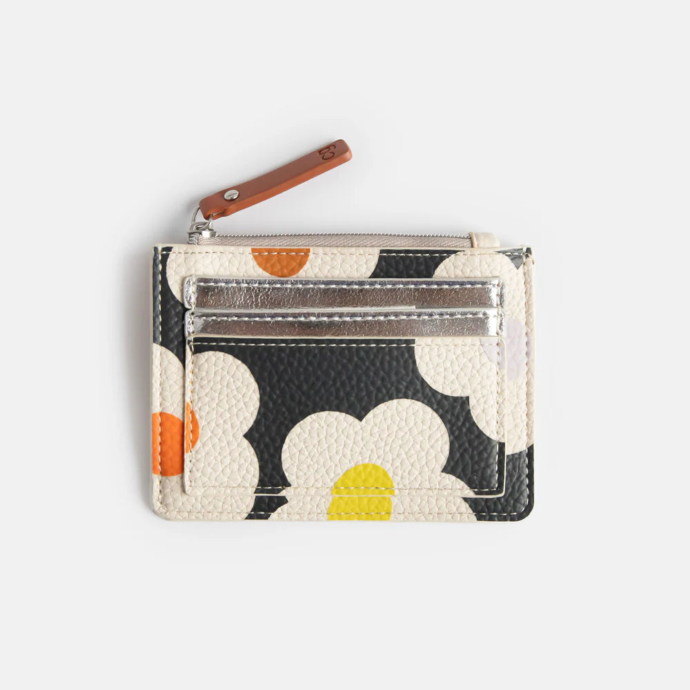 Multi Flower Charcoal Flat Lay Cosmetic Bag | Bookazine HK