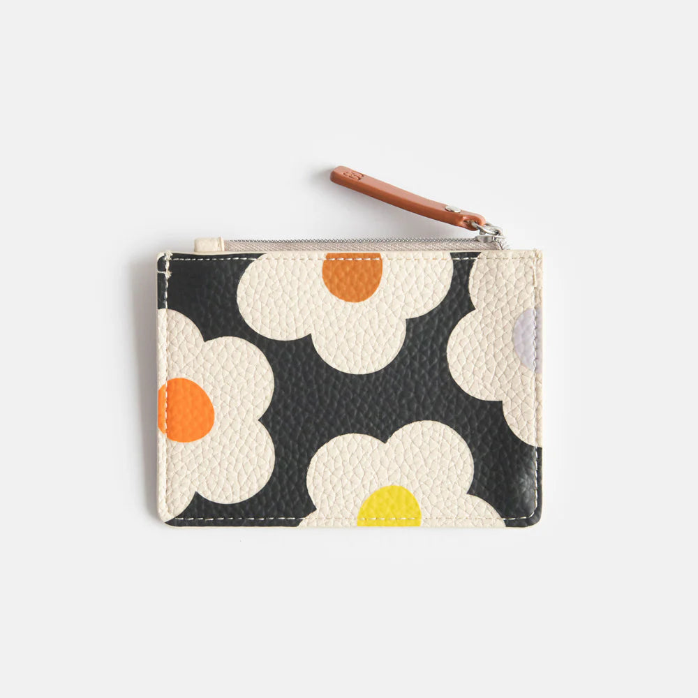 Multi Flower Charcoal Flat Lay Cosmetic Bag | Bookazine HK