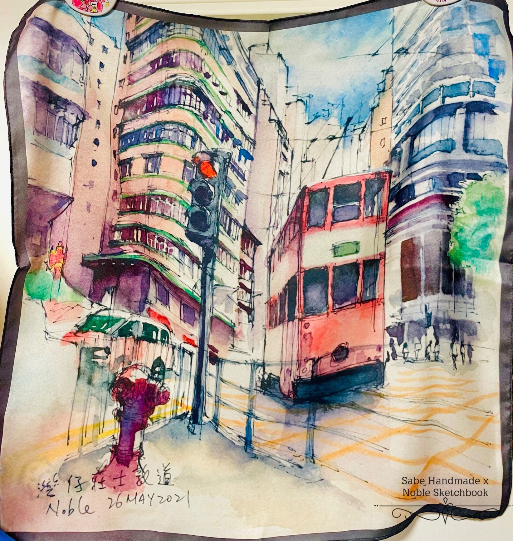 My Hong Kong Scarf - HK Trams | Bookazine HK