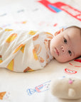 Lemon Tea + Egg Tart Organic Swaddle Blanket | Bookazine HK