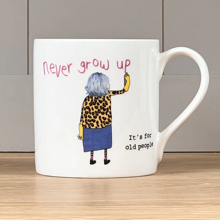 Never Grow Up Mug 350Ml | Bookazine HK