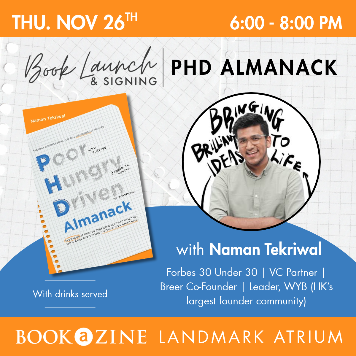 Book Launch &amp; Signing: PHD Almanack with Naman Tekriwal