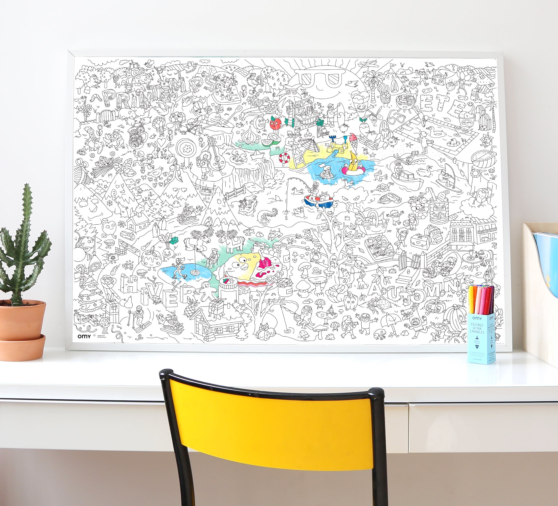 Giant Coloring Poster - 4 Seasons | Bookazine HK