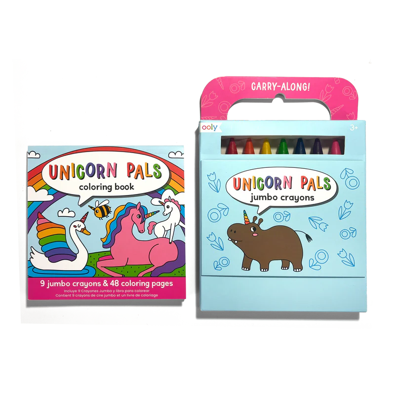 Carry Along Crayon And Coloring Book Kit - Unicorn Pals | Bookazine HK