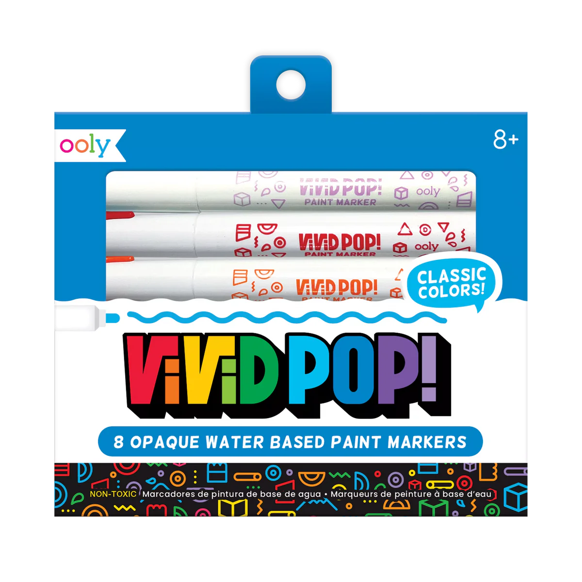 Vivid Pop Water Based Paint Markers - 8 Colors (Pastel) | Bookazine HK