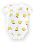 Organic Cotton Baby Onesie - Lemon Tea + Egg Tart (3-6M) | Bookazine HK