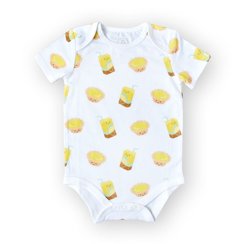 Organic Cotton Baby Onesie - Lemon Tea + Egg Tart | Bookazine HK