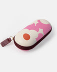 Pink Flower Zip Around Glasses Case