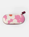 Pink Flower Zip Around Glasses Case