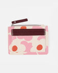Pink & Orange Flower Short Patch Purse