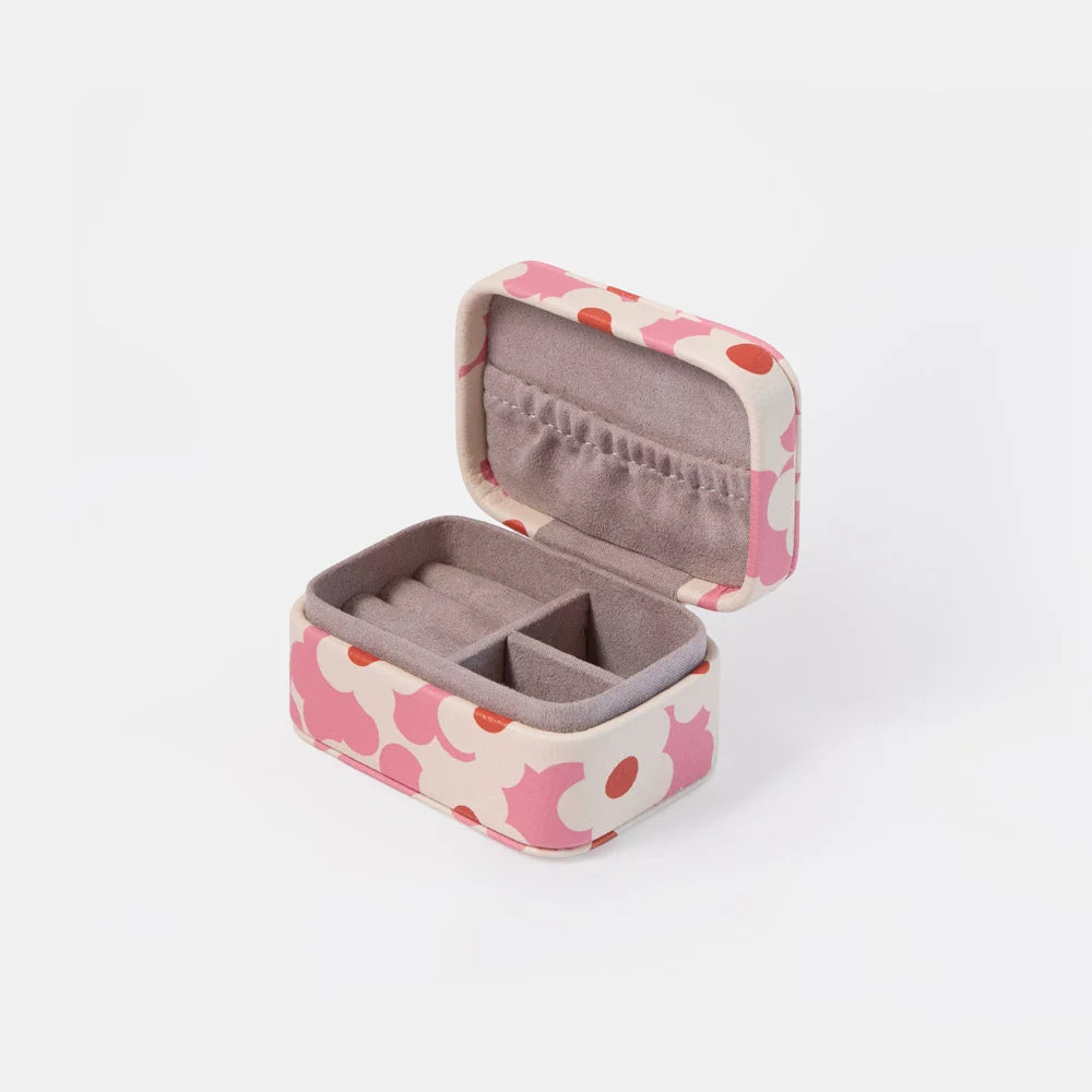 Pink &amp; Orange Flower Small Jewellery Box