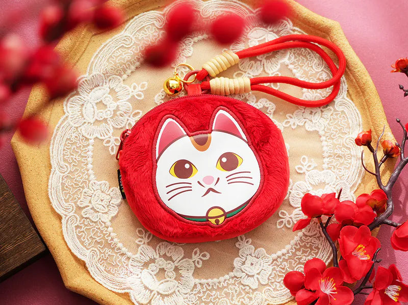 Lucky Cat Plush Coin Pouch | Bookazine HK