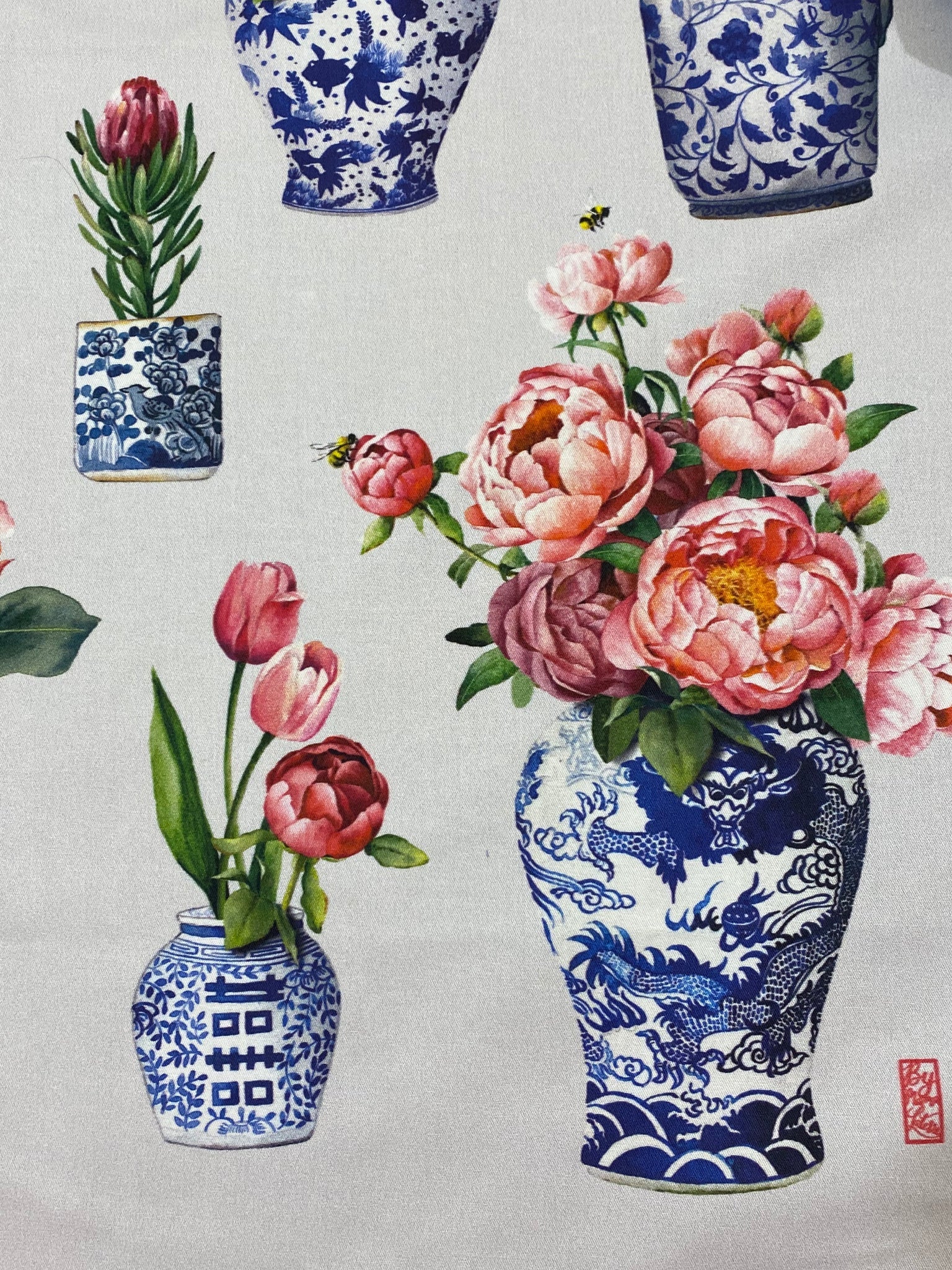 Porcelain & Flower Tea Towel | Bookazine HK