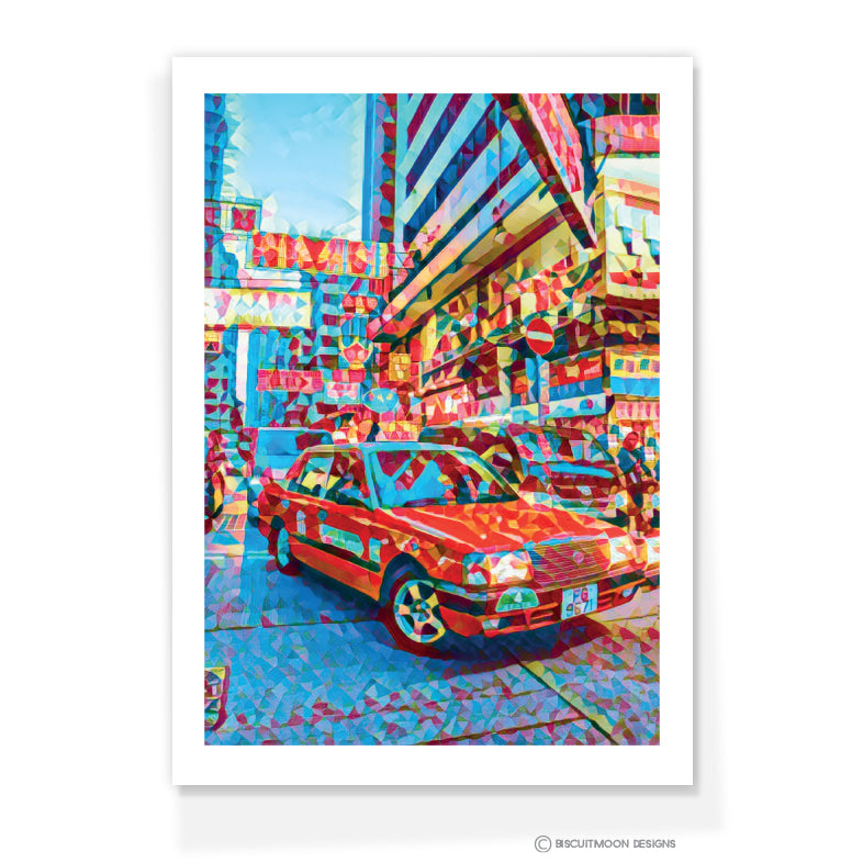 Mosaic Taxi Postcard | Bookazine HK