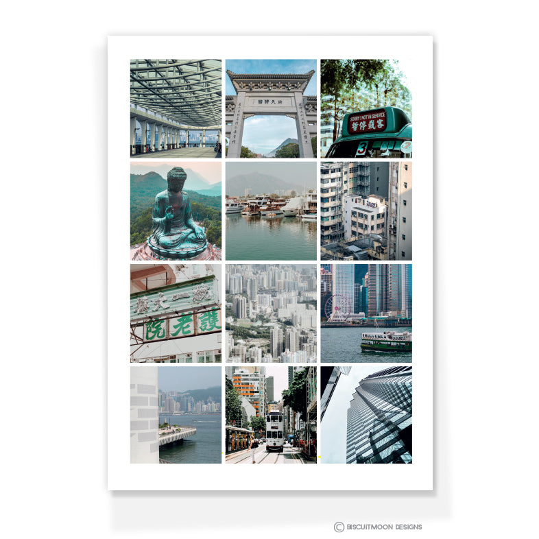 Hong Kong Photo White Tones Postcard | Bookazine HK
