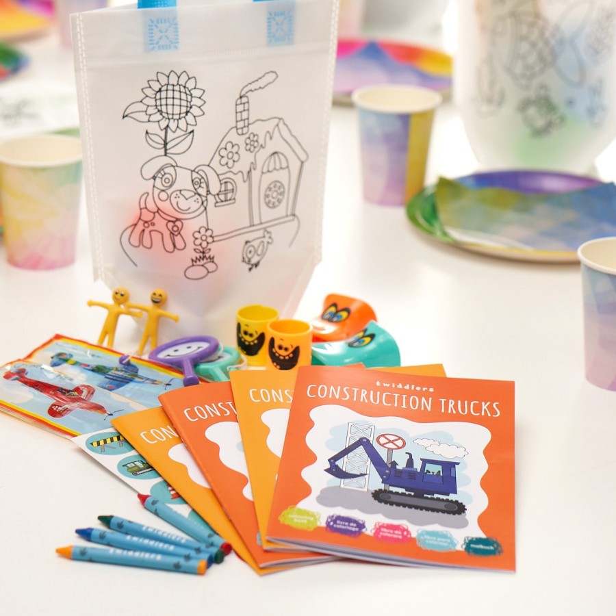Construction Colouring Book With Stickers & Crayons | Bookazine HK