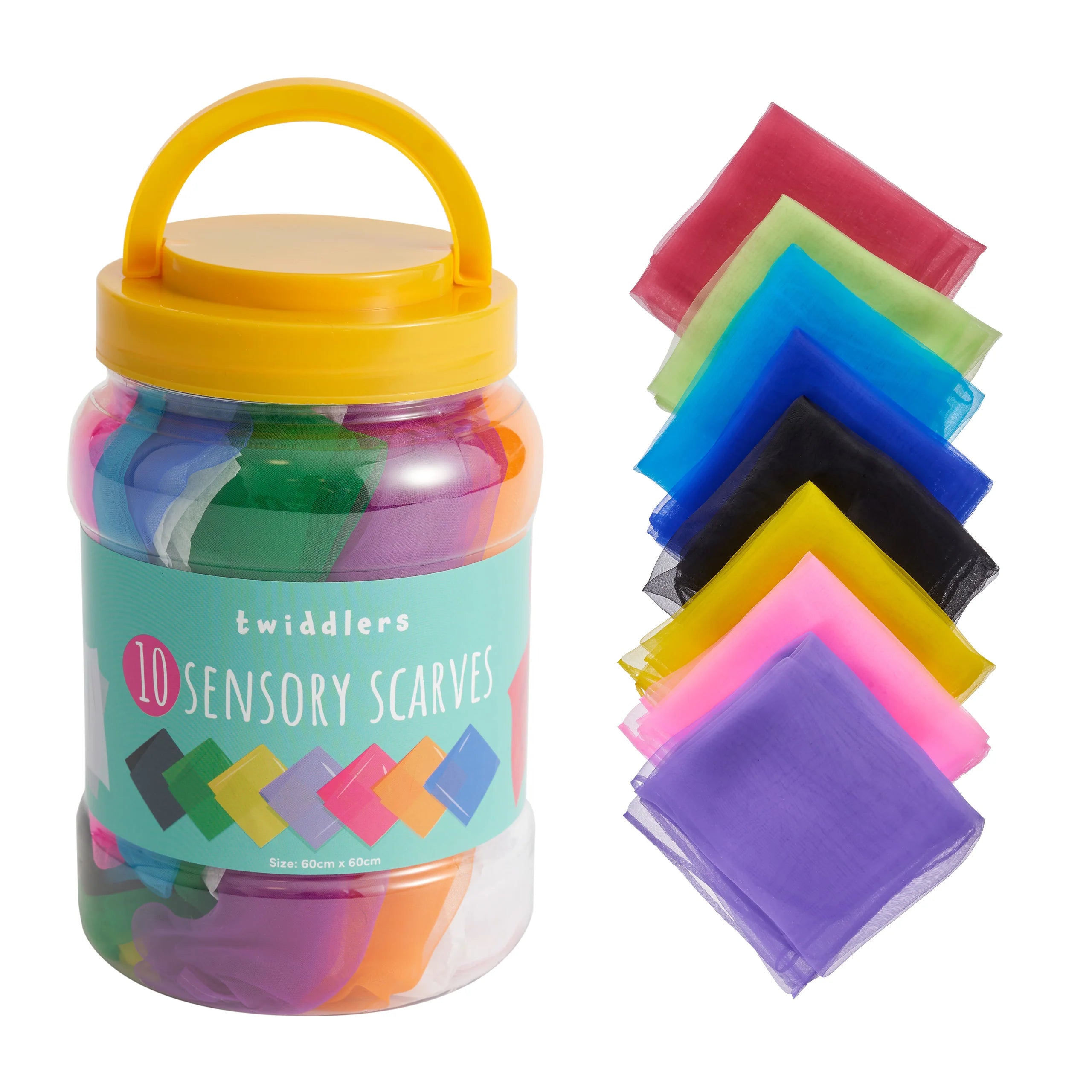 10 Square Sensory Dance Scarves Tub It Toys | Bookazine HK