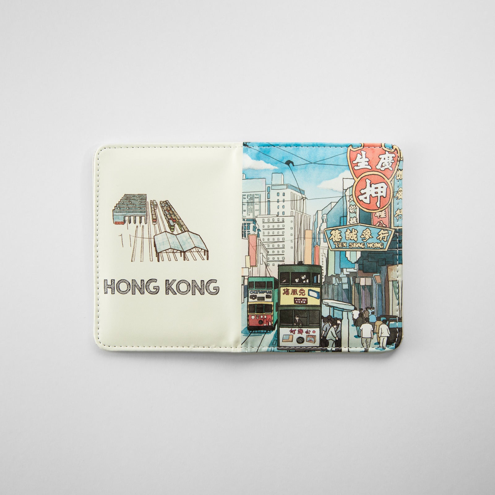 Hong Kong Sheung Wan Tram Passport Holder | Bookazine HK