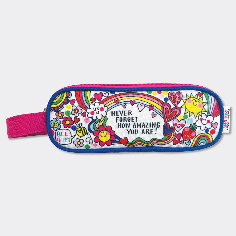 Double Zip Pencil Case With Handle