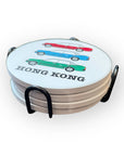 Hong Kong Taxi Ceramic Coasters Set Of 4 | Bookazine HK