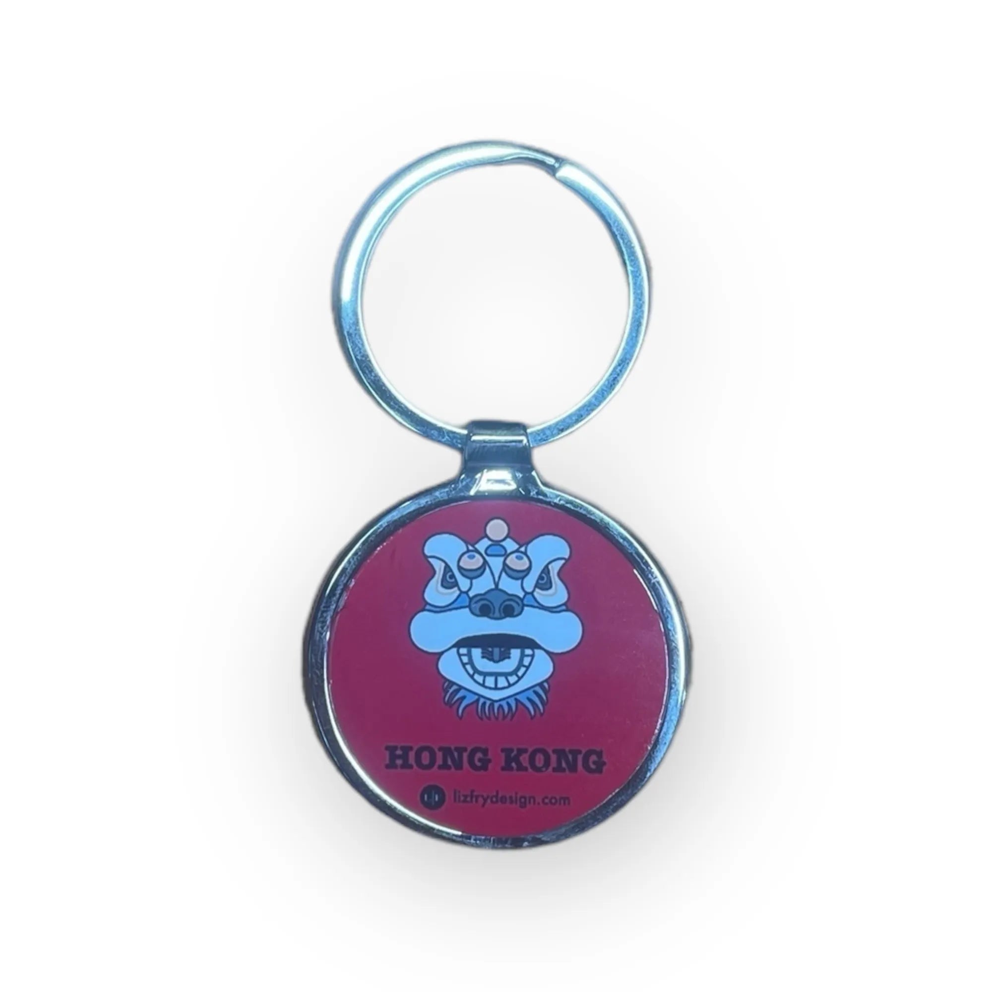 Tsim Tsha Tsui Lion Head Metal Keyring | Bookazine HK