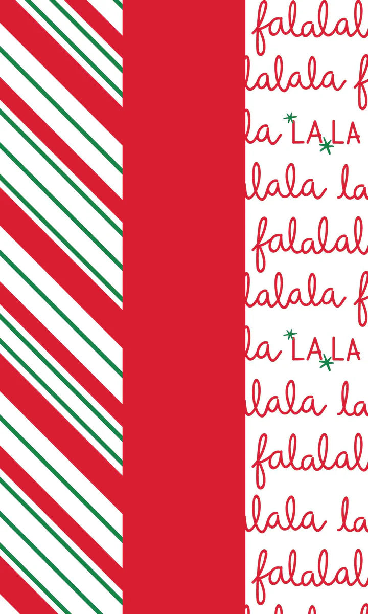 Red Fa La La La Tissue Paper Pack of  9 | Bookazine HK